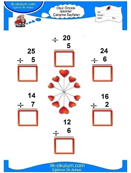 Çocuklar İçin toplam işlemi yaprak testleri 